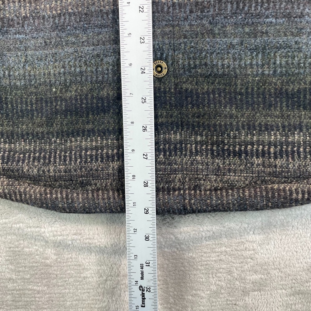 Roark Hebrides Jacket Men Medium Multi Military Striped Wool Blend Snap NWT $165 - Picture 8 of 12